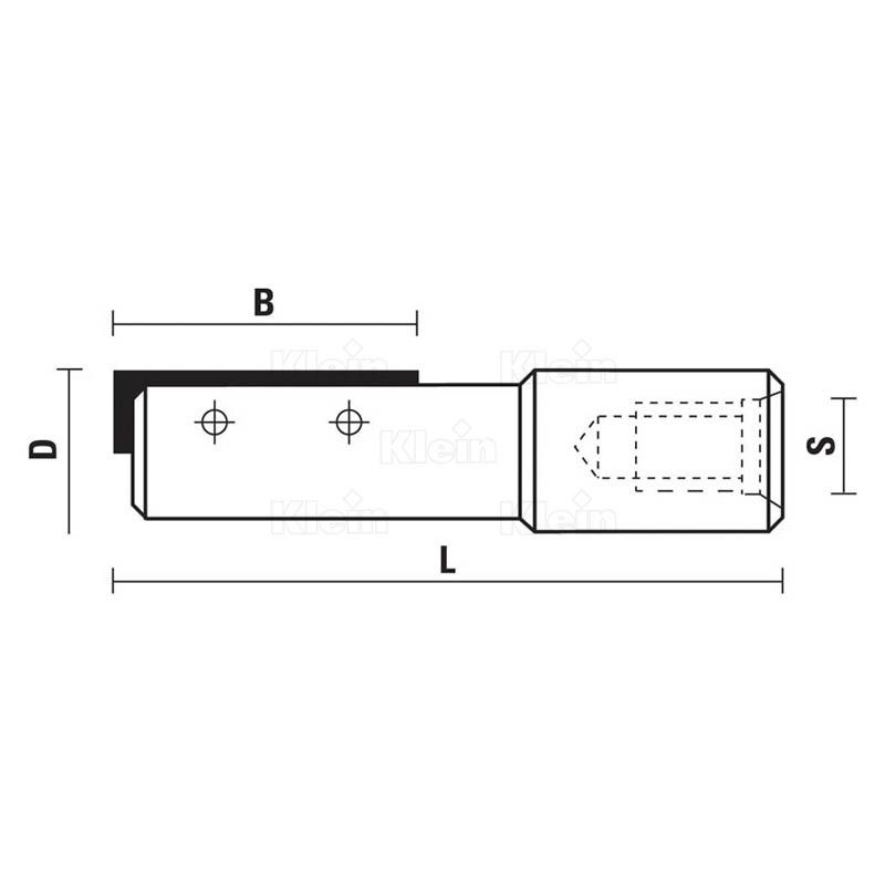 W126.141.R - Fraise à plaquette Versofix HW Z=1 - Sistemi S.R.L. - Diamètre 14_1