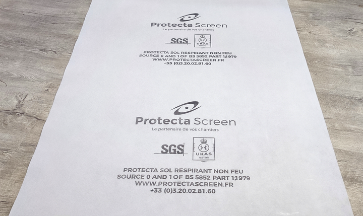 Film de protection temporaire de chantier : sols en béton, carrelage, parquet, résine et autres surfaces - PROTECTA SOL_1