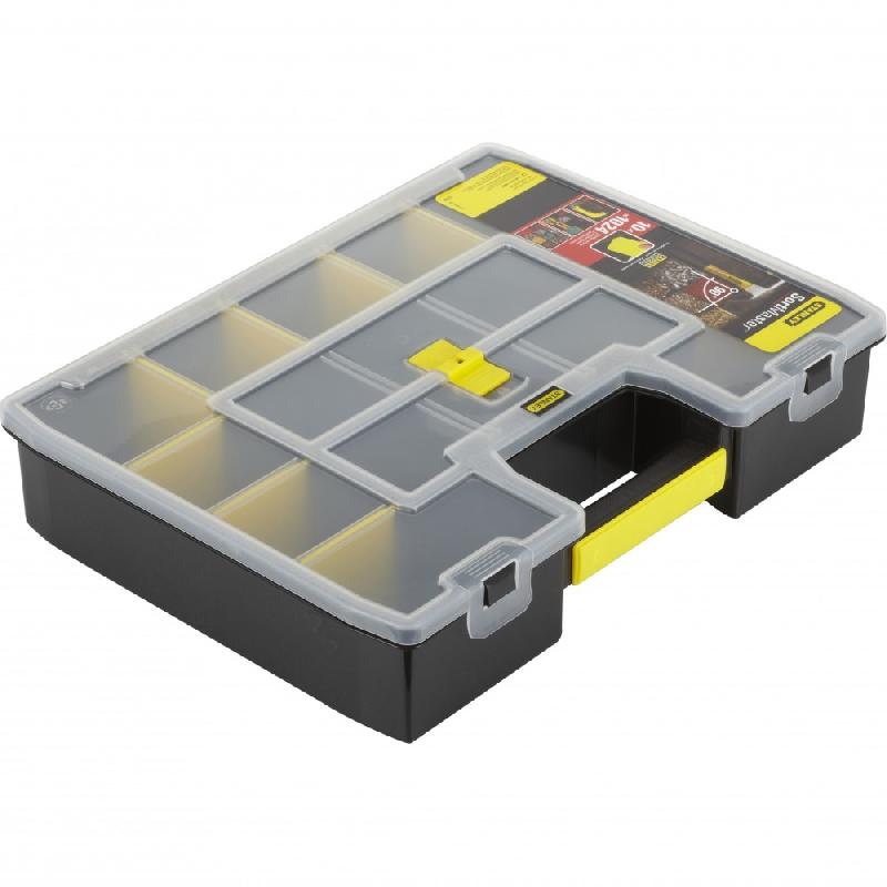 Malette plastique STANLEY - Organiseur Sortmaster 1-94-745 avec 15 compartiments modulables - 43.1 x 9 x 33 cm_1