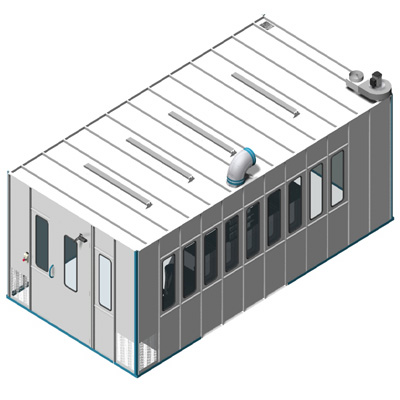 Box de préparation peinture ventilé - Stockage et préparation des teintes avec éclairage et extraction d'air_1