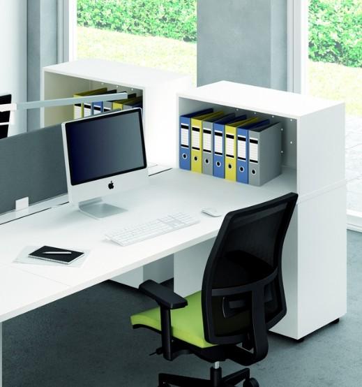 Box de rangement sur bureau - Officity - Blanc_1