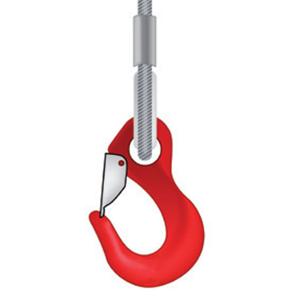 Élingue câble 4 brins Ø 14 mm - CMU 4 200 kg à 90°_1