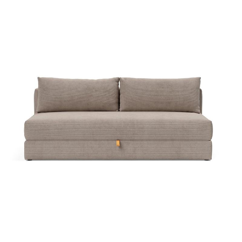 Innovation Living - Canapé convertible à ouverture assistée Osvald Cordufine beige 150x200 cm - design élégant avec espace de rangement_1