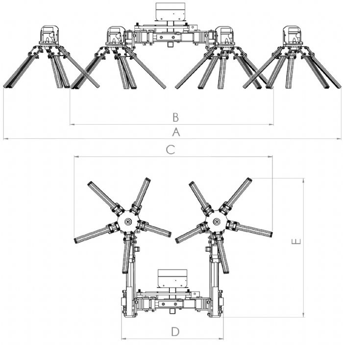 Machine agricole pour regrouper et broyer les sarments