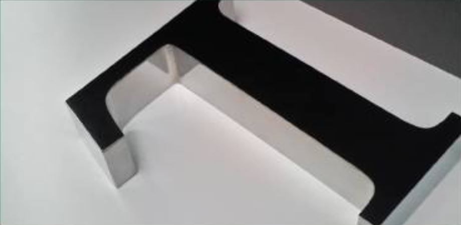 Lettrage 3d pleines inox miroir f 17 - ipsc - relief de 10 à 100 mm_1