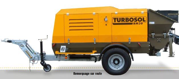 Machine à projeter Turbosol - Puissante pompe à deux cylindres et débit variable - Bm 30_1