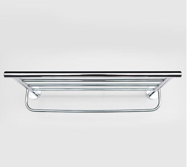 Porte-serviettes de bain 50 cm - série Senna en chrome avec rosace de 50 mm_1