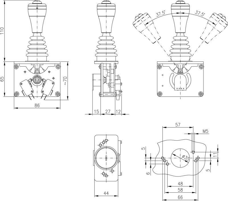ST0 - Joysticks industriels Spohn & Burkhardt - 230 V 16 A - robuste et modulaire_1