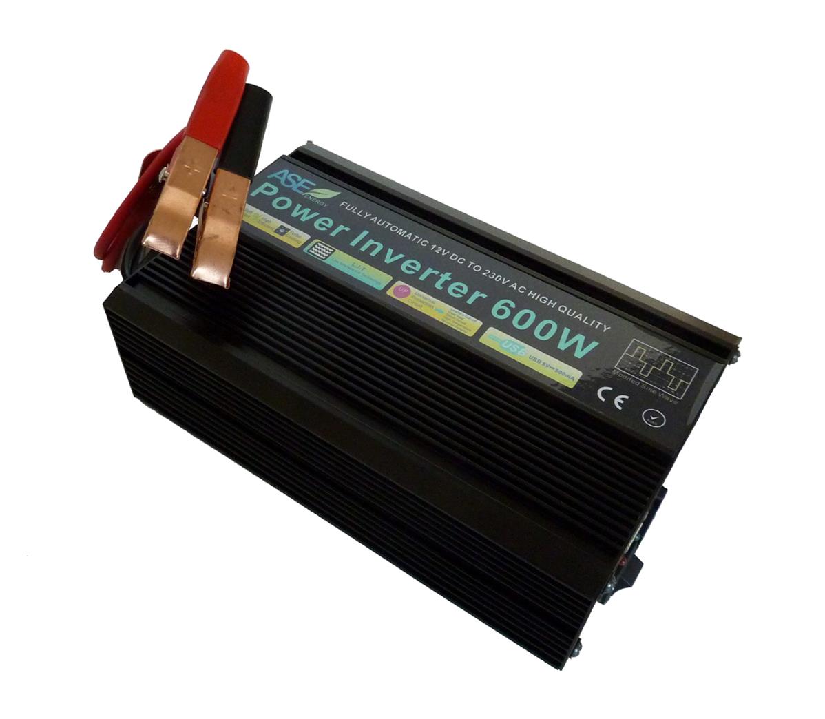 Transformateur / convertisseur de tension 600W - 12V DC à 230V AC - Rendement élevé >90%_1