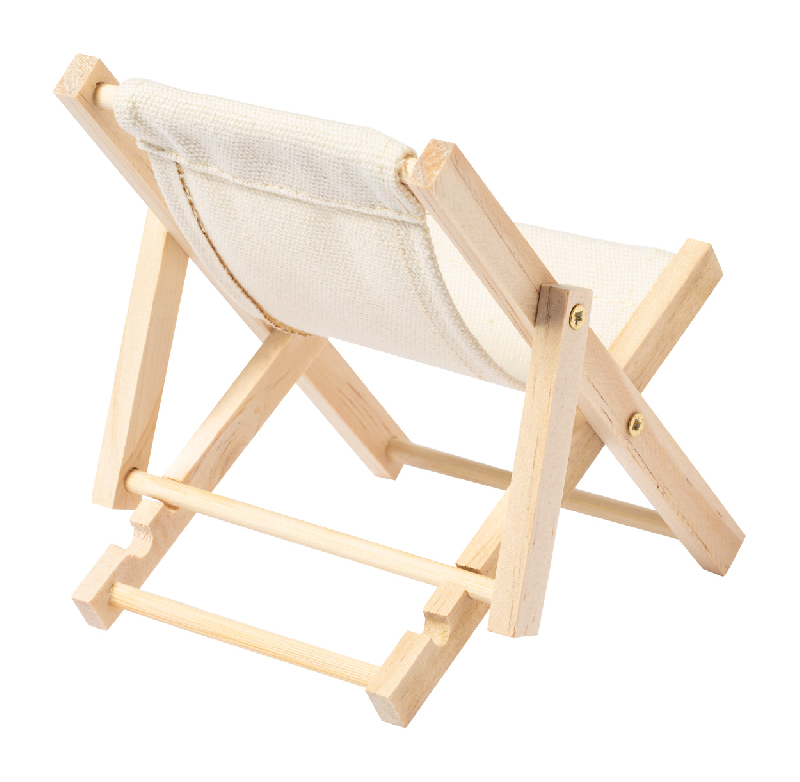 Support mobile pliable de bureau - chaise longue en bois et coton - couleur naturelle - 31g_1