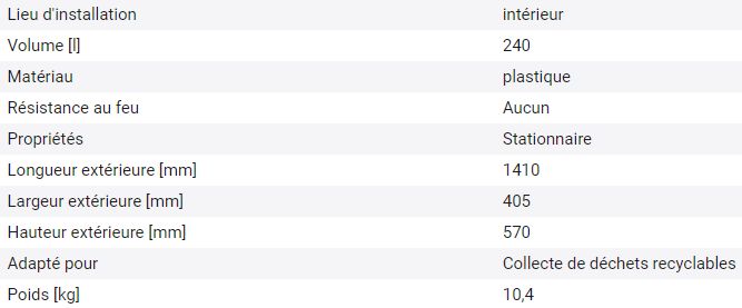Station modulaire de tri sélectif à 4 modules - 137031W - système extensible et résistant_1