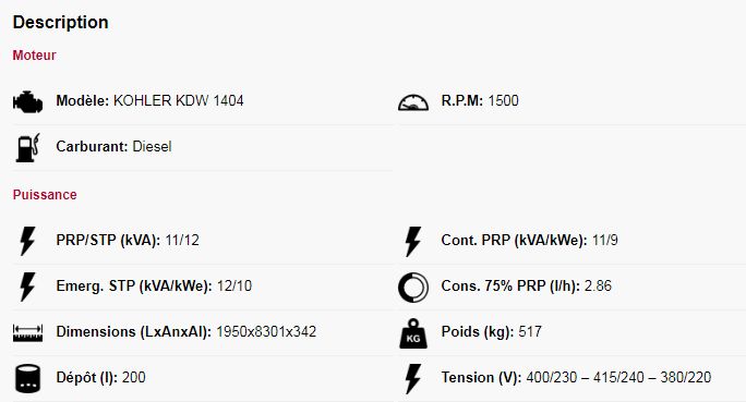 Groupe électrogène industriel GEN12KC-IN - Genesal Energy - XS (5,5-22kVA) - Statique insonorisé - Trois phases_1