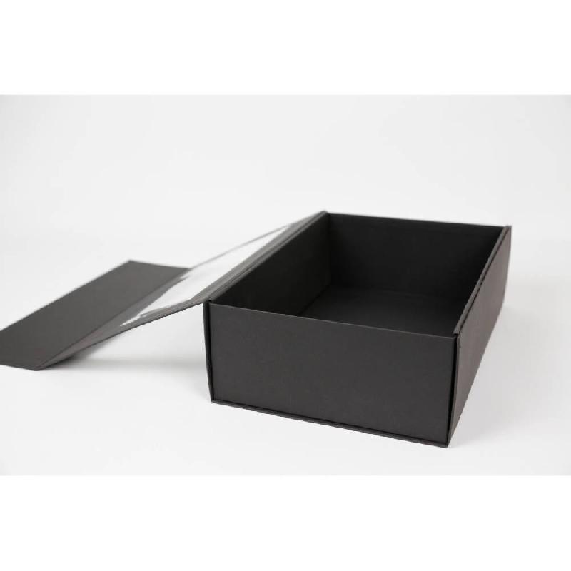 Boîte cadeau clearbox 33x22x10cm noir par 25_1