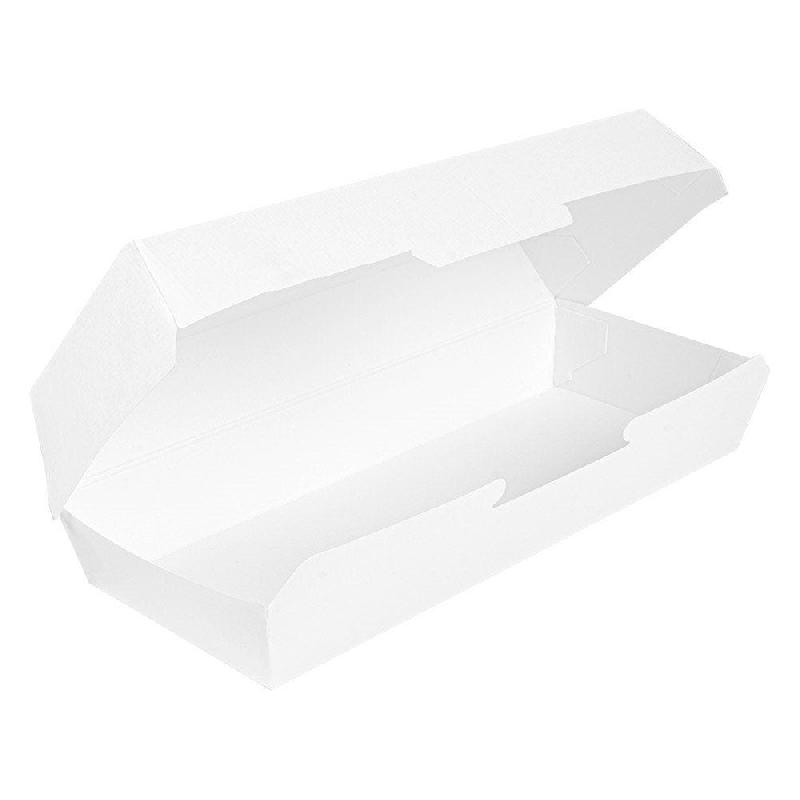 Boîte panini The Pack carton ondulé nano micro blanc 26,5x12,2x7cm - par 50_1