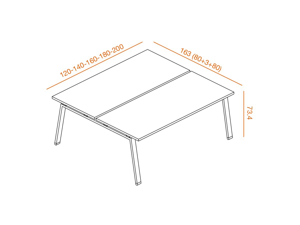 Bureau bench 2 personnes kelso_1