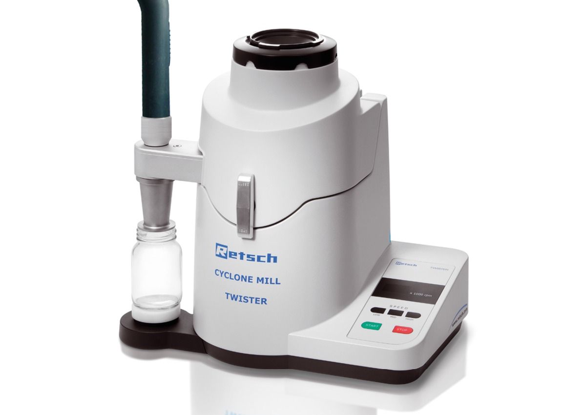 Twister - Broyeurs et concasseurs alimentaires - Retsch GmbH - finesse finale < 250 µm - analyses NIR et broyage efficace_1