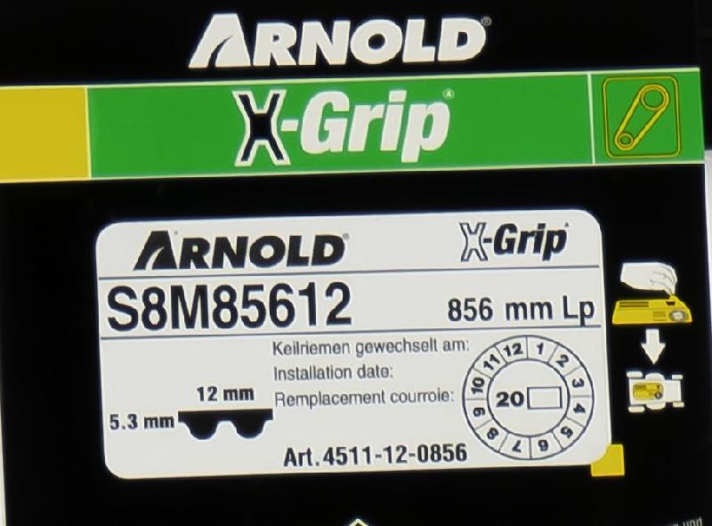 Courroie dentée trapézoïdale X-Grip - Type 120S8M856_1