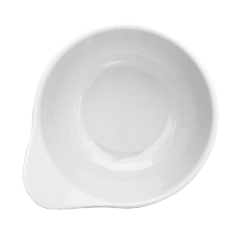 Bol ovale mélamine blanc 12,4x10,7x6cm - par 12_1