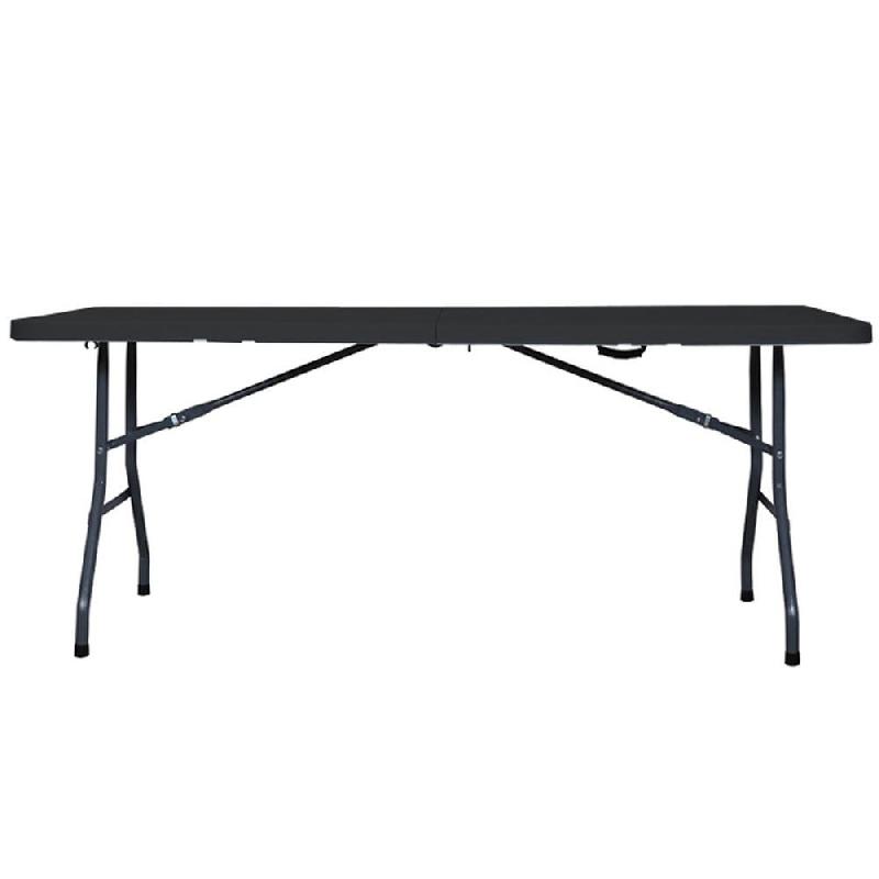 Table pliante 183x75x73cm - noire_1