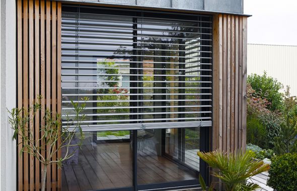 Brise soleil orientable traditionnel - Lame galbée 80 mm - Fabrication sur mesure et qualité professionnelle_1