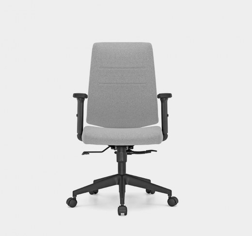 Fauteuil de bureau XT34 - Tapissé avec soutien lombaire ajustable et dossier haut - Référence 6382 FR125_1