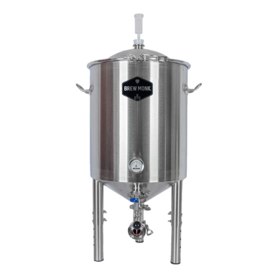 Fermenteur conique en inox pour bière fourni avec robinet d'échantillonnage - 55L - Brewmonk_1