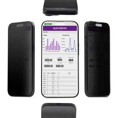Filtre de Confidentialité 4 Directions pour iPhone 15, Orientation Portrait/Paysage, àÉcran de Confid_1