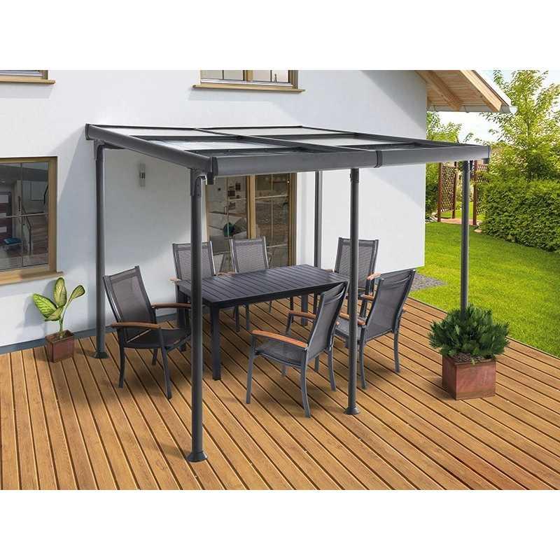 Pergola en aluminium 400x297x267cm – MTF – polycarbonate – 2nab3117_1