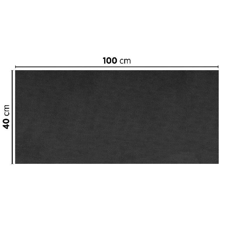 Tête-à-tête pliée en V intissé noir 40x100cm - par 400_1