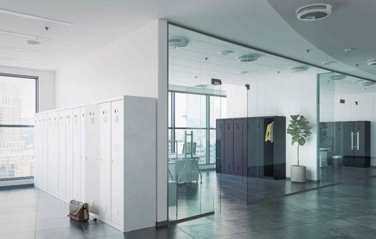 Vestiaire TASK - Pour environnements propres ou salissants - Séparation centrale - Structure monobloc en acier_1