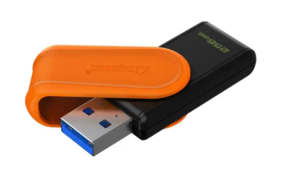 256GB Portable USB 3.2 Gen 1 DataTraveler Exodia S (Noir/Orange)_1