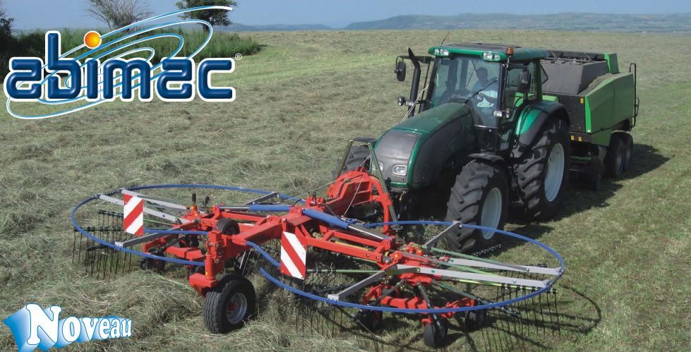 Butterfly 6010/9 Avantime - Andaineur rotatif Abimac - Largeur de travail 6,00 à 6,50 m_1