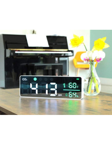 Détecteur de CO2 QualiCo2 - Moniteur NDIR haute qualité pour gymnases, bureaux et salles de classe_1