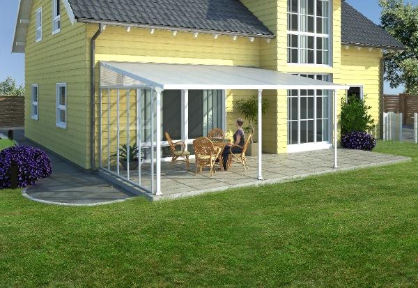 Panneau latéral blanc pour toit terrasse - 4m_1