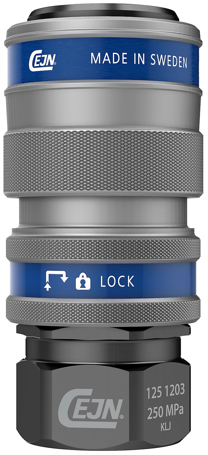 Séries 125, 250 MPa - Coupleur CEJN en acier traité zinc nickel avec verrou de sécurité et dimensions compactes_1