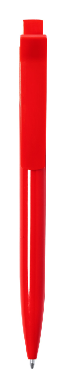 Stylo bille en plastique ABS - clip spécial - encre bleue - couleur rouge - 13g_1