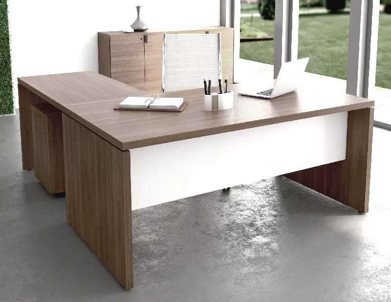 Bureau de Direction design italien avec retour et voile de fond So Terra_1