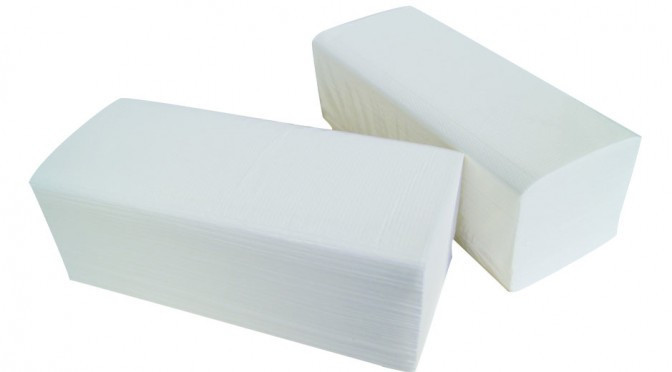 Essuie mains pliage v- 21x21cm 2plis pure ouate blanc ecolabel global hygiene (h146m)- carton de 3600 formats_1