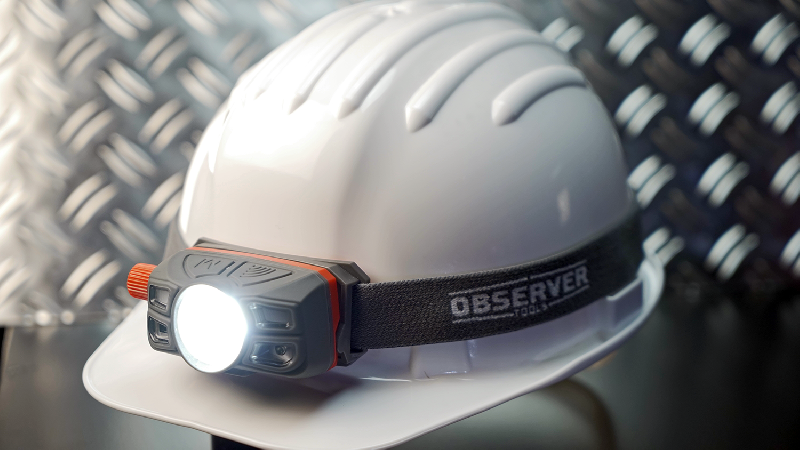 Lampe frontale à faisceau focalisé - réglage 60 à 450 lumens - IP67 - autonomie jusqu'à 20h - Réf. 897509_1