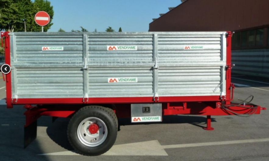 VCM60 Remorque agricole - Vendrame - 6.000 kg - Caisse 350x200 - Homologation routière - Freinage hydraulique_1
