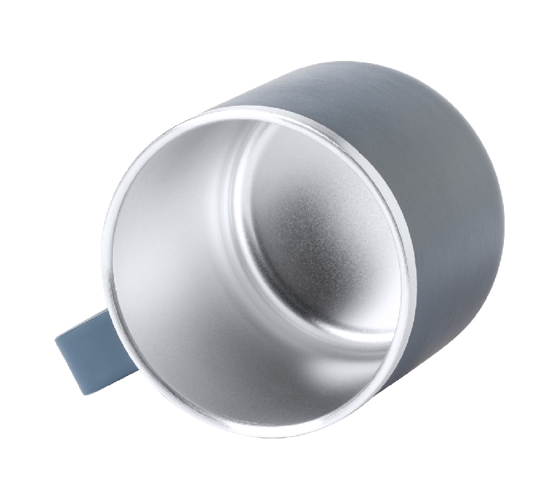 Mug en inox - double paroi - finition colorée - 350 ml - bleu foncé_1
