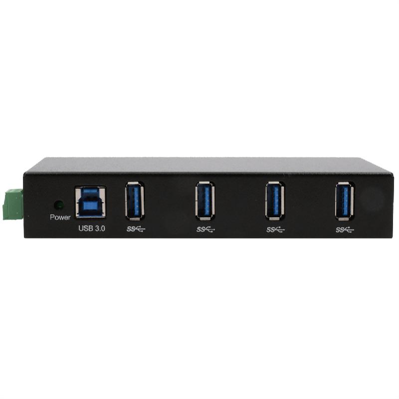 EXSYS EX-11234HMS HUB 4 ports USB 3.2 Gen 1 Din-Rail Kit et mur VIA VL811+ Chipset_1