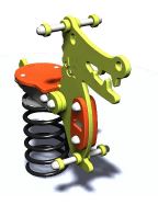 Jeu sur ressort pour 1 enfant - Gamme Pilotis - JR0104 - CREA EQUIPEMENTS_1