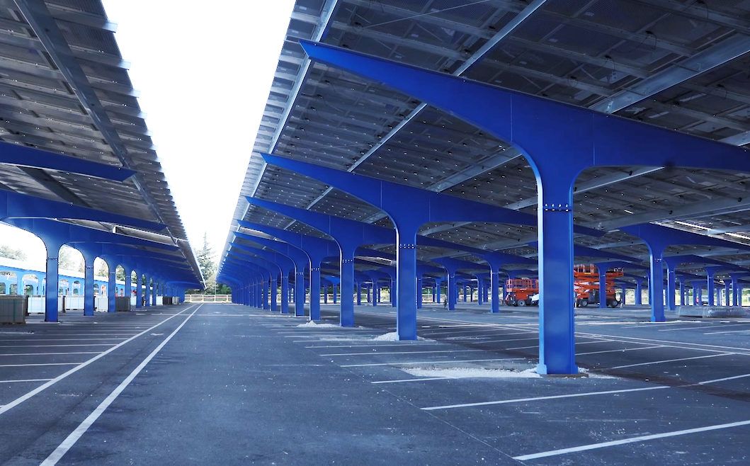 Ombrière de parking - Urbasolar - puissance 30 MWC - centrale photovoltaïque pour réduction CO2_1