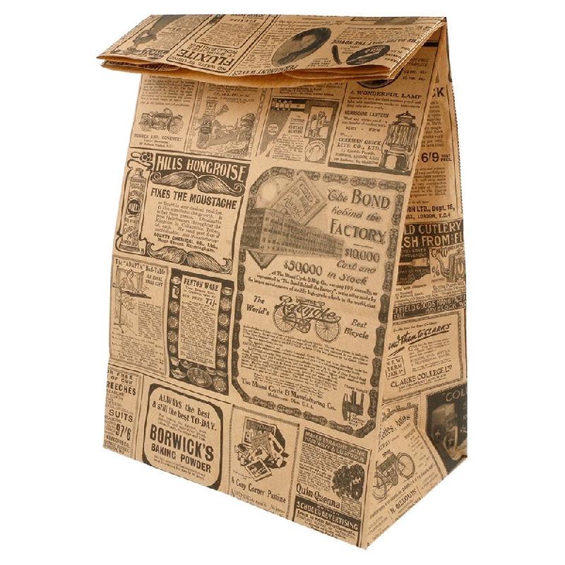 Sac kraft SOS Times 22+14x37cm - par 500_1