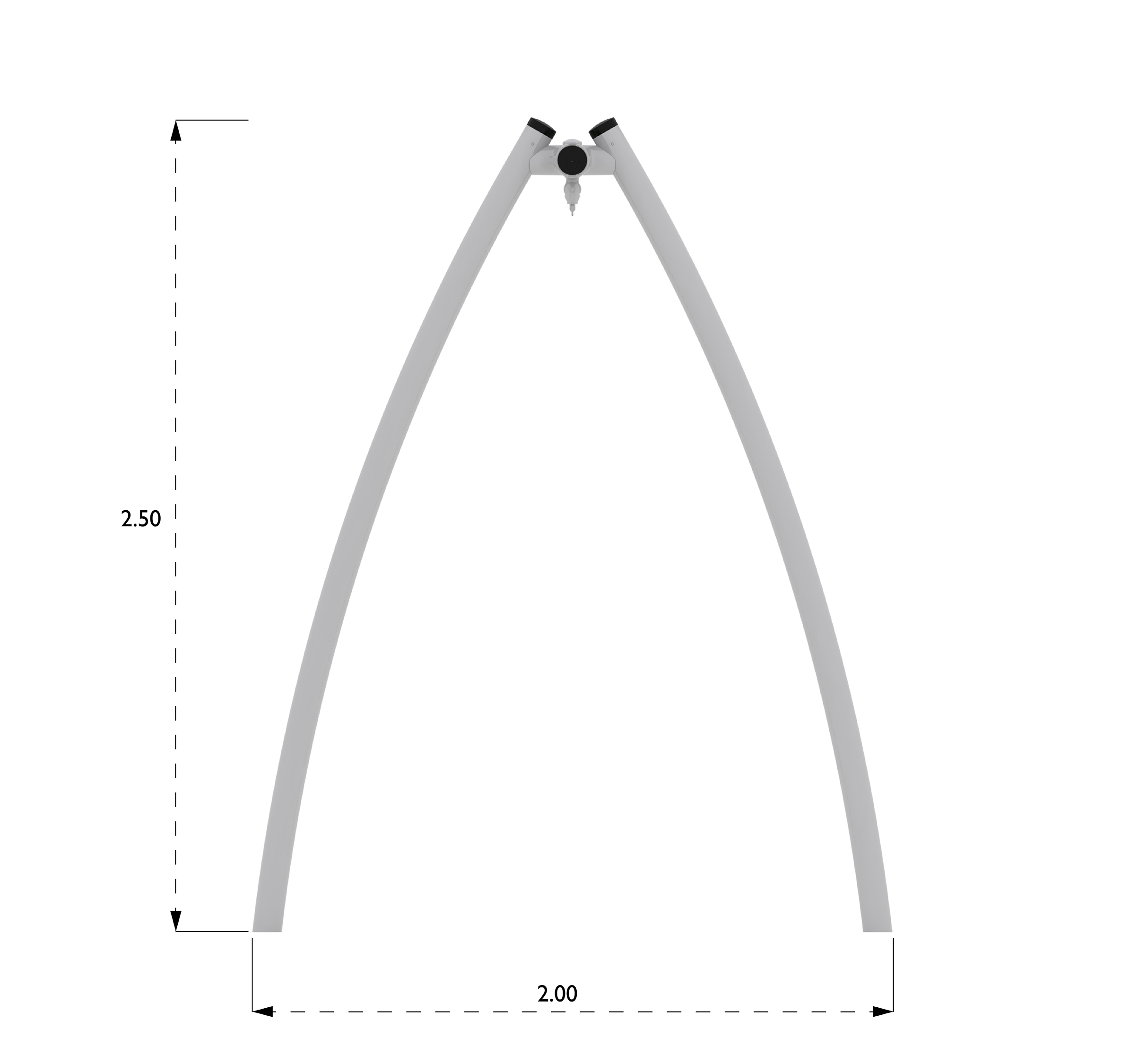 Balançoire Omega - Steel Post pour aires de jeux - Vert - Scellement béton - réf 8057786 - Hags_1