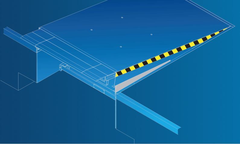 Niveleur de quai hydraulique à lèvre télescopique segmentée - PROMSTAHL PTU - longueur nominale 3000 à 4500 mm_1