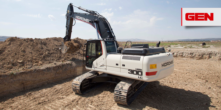 Pelleteuse 31,9t - Hidromek HMK 300 LC - GEN 300, faible consommation, confort opérateur_1