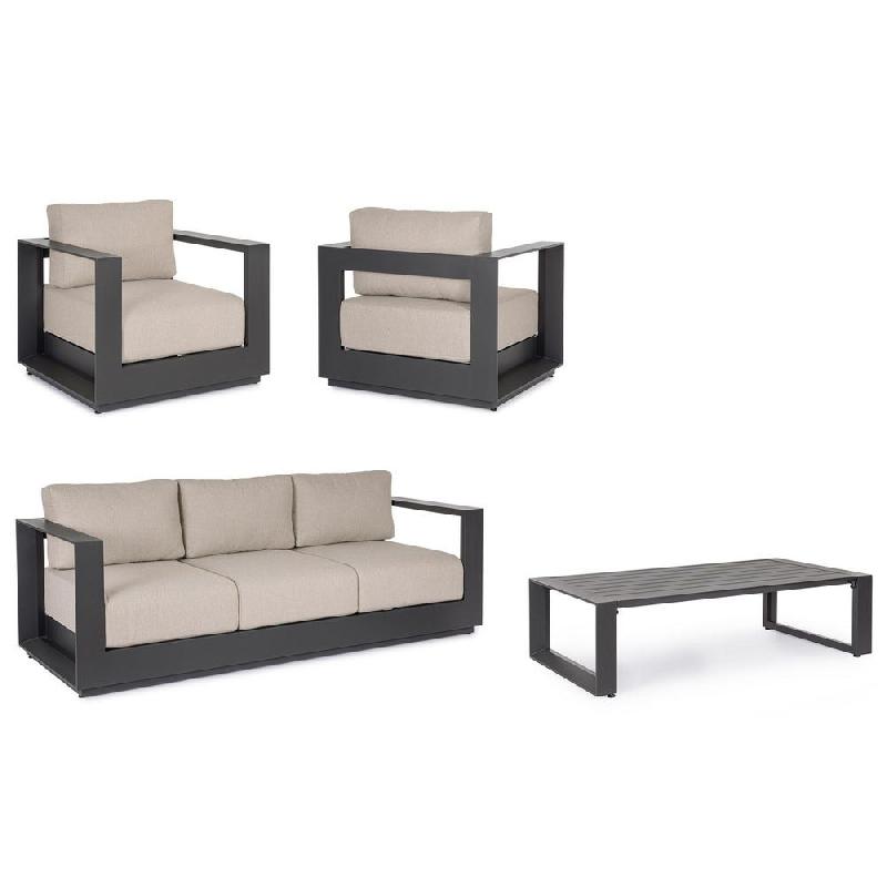 Salon Moses anthracite avec accoudoirs YK13_1