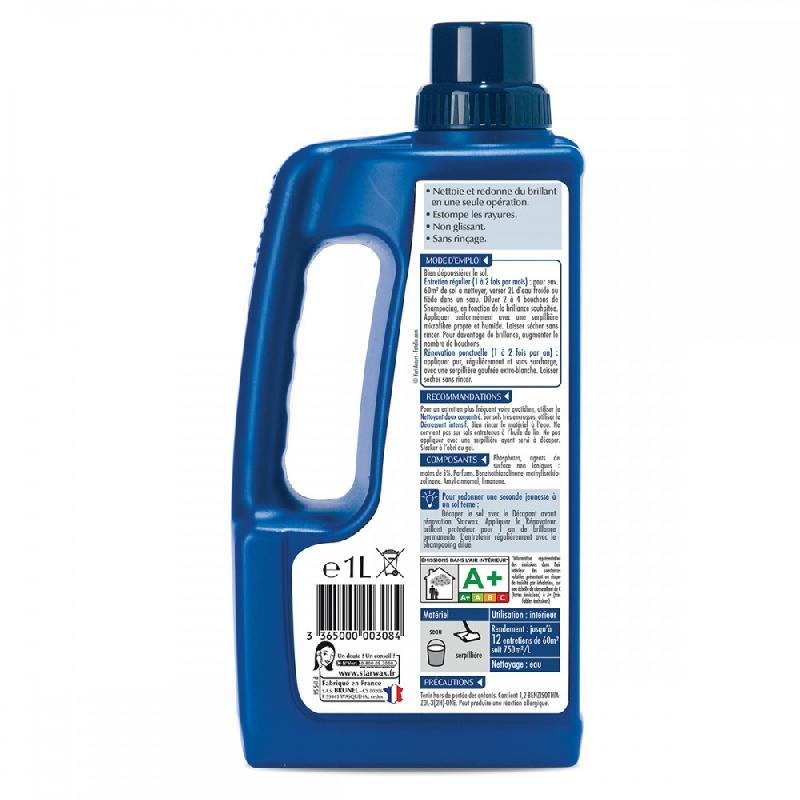 Shampooing autolustrant sol STARWAX 1 L - Sans rinçage - Pour carrelage, PVC, parquet et sols plastiques_1